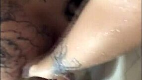 I Feel The Intense Emotion As I Lick My Girlfriend's Natural Tits In The Shower.