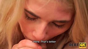 Blonde Teen Fucked by Debt Collector