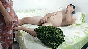 i was masturbating when my stepsister asked for a favor and helped me.