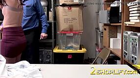 Hot Shoplifter Alex Moore Endures Intense Fucking After Stealing.