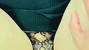 Wow, fucking my wife in her dress, heels, and lace panties!