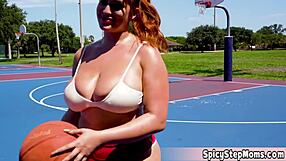 i fucked this chubby housewife's bubbly ass real hard at the gym, oops