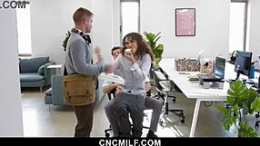 Emotional freeuse office fucks BBW CNCMilf bent over