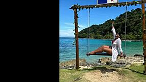 Ebony woman encounters a stranger's big cock and loves it rough