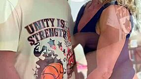 Mature Fan Wins Fitness Contest With Huge Creampie Reward