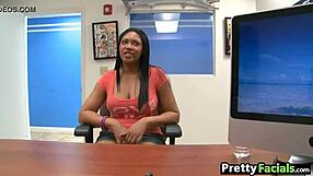 feel the passion as carmen michaels gets hot facial.