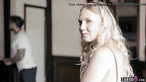 Blonde Virgin Teen 18+ Lies About Her Virginity While Giving Blowjob To Guy