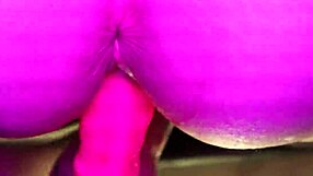 squirting on my pink dildo