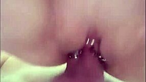 Naughty Kiwi MILF enjoys anal beads and a messy creampie