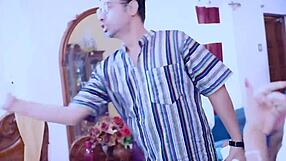 18-year-old Indian amateur fucks college teacher and stepbrother