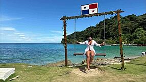 Ebony woman encounters a stranger's big cock and loves it rough