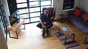 I fuck my sugardaddy raw in his penthouse after intense cock sucking