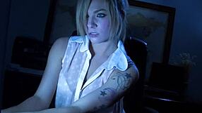 Dahlia Fingers Herself in the Dark with Blonde Teen 18+ Ass Pussy Fingering Babe Masturbation Solo Pornstar Tits