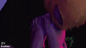 Candle Wax Play on Tied Feet, So Hot!