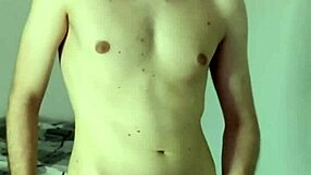 huge cum orgasm from masturbation on webcam in bedroom, amateur homemade