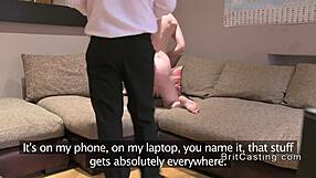 small tits blonde rimming fake agent uk, damn hot 🔥