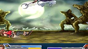 final fuck in hentai game with ninja warrior creampie