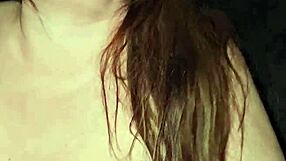 Big white woman says, Sit on cock and moan.