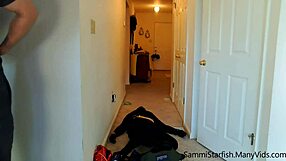 Milf In Strait Jacket Gets Rough Facefuck And Facial In Garage! Punished Hard!