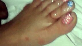 Intensely Sucking Wife's Toes During Passionate Fuck