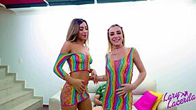 filling the mouths of these two sluts with cum and cock