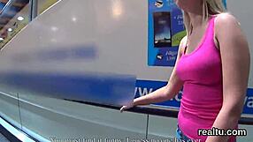 Charming Czech sweetie seduced in mall, then hardcore POV fucking