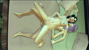 Yo, watch this goth otaku get banged by an e-girl shemale stepsister in 3D!