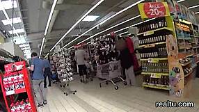 Charming Czech sweetie seduced in mall, then hardcore POV fucking