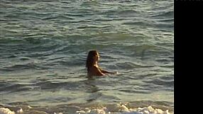 have you seen this cute girl on the public beach?