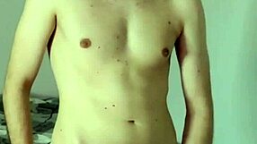 huge cum orgasm from masturbation on webcam in bedroom, amateur homemade