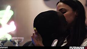 Black Girl Feels Intense Double Penetration