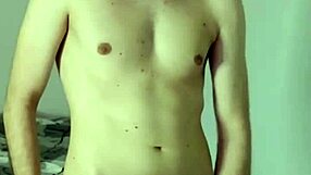 huge cum orgasm from masturbation on webcam in bedroom, amateur homemade