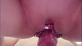 Naughty Kiwi MILF enjoys anal beads and a messy creampie