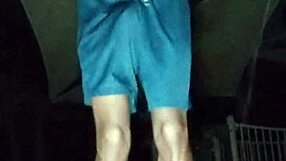 Athletic Roommate Trains at the Gym with Teacher