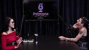 caroleta undresses after talk!