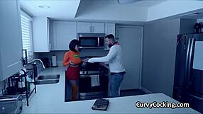 busty velma deepthroats and rides fred's big cock in costume