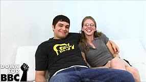 Petite Jenny Leigh Feels Humiliation Giving Blowjob To Big Black Cock In Lingerie