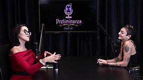 caroleta undresses after talk!