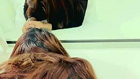 Wow, fucking my wife in her dress, heels, and lace panties!