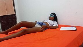 Mexican student ditching class for homemade tit show