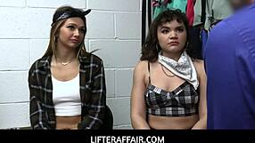 Shoplifter Teens Deal With Mall Guard