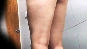 Spying Colombian Stepmother Shaving Pussy.