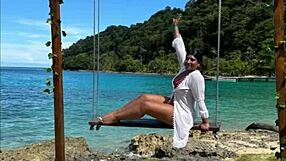 Ebony woman encounters a stranger's big cock and loves it rough