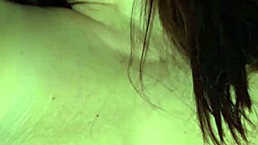 Big white woman says, Sit on cock and moan.