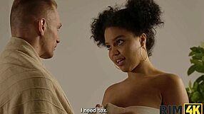 Rim4k: Ebony Cantik Kasih Rimjob Keras Cowok Eropa Siap Lagi?