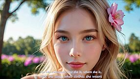 gorgeous blonde gives pov blowjob and titjob in the park. she ends with creampie.