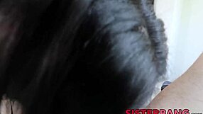 Wow, horny teen stepsister Alina Belle drilled hard after pussy teasing!