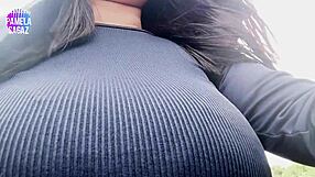 Why is this young guy flashing his big ass on the beach?