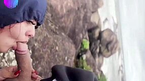 Why is this young guy flashing his big ass on the beach?