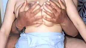 desi cute big boobs alisha bhabhi contrasts her juicy hairy pussy with saggy tits